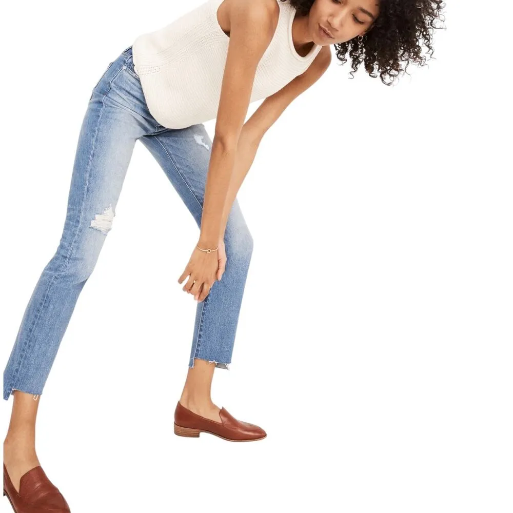 Madewell The High-Rise Slim Boyjean in Lita Wash: Step-Hem Edition - 25 - Image 10