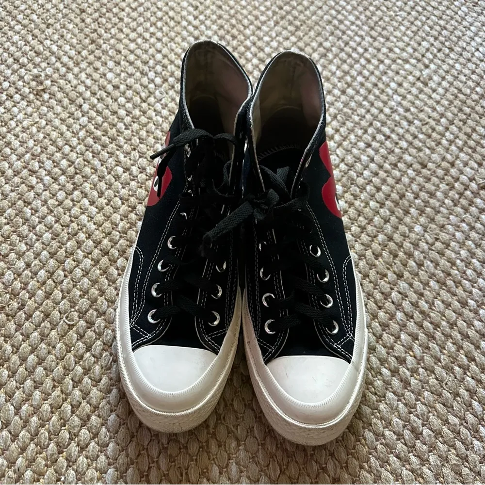 Converse x Comme des Garcons Play Chuck Taylor All Star Sz. Size M-8/ W-10 - Image 3