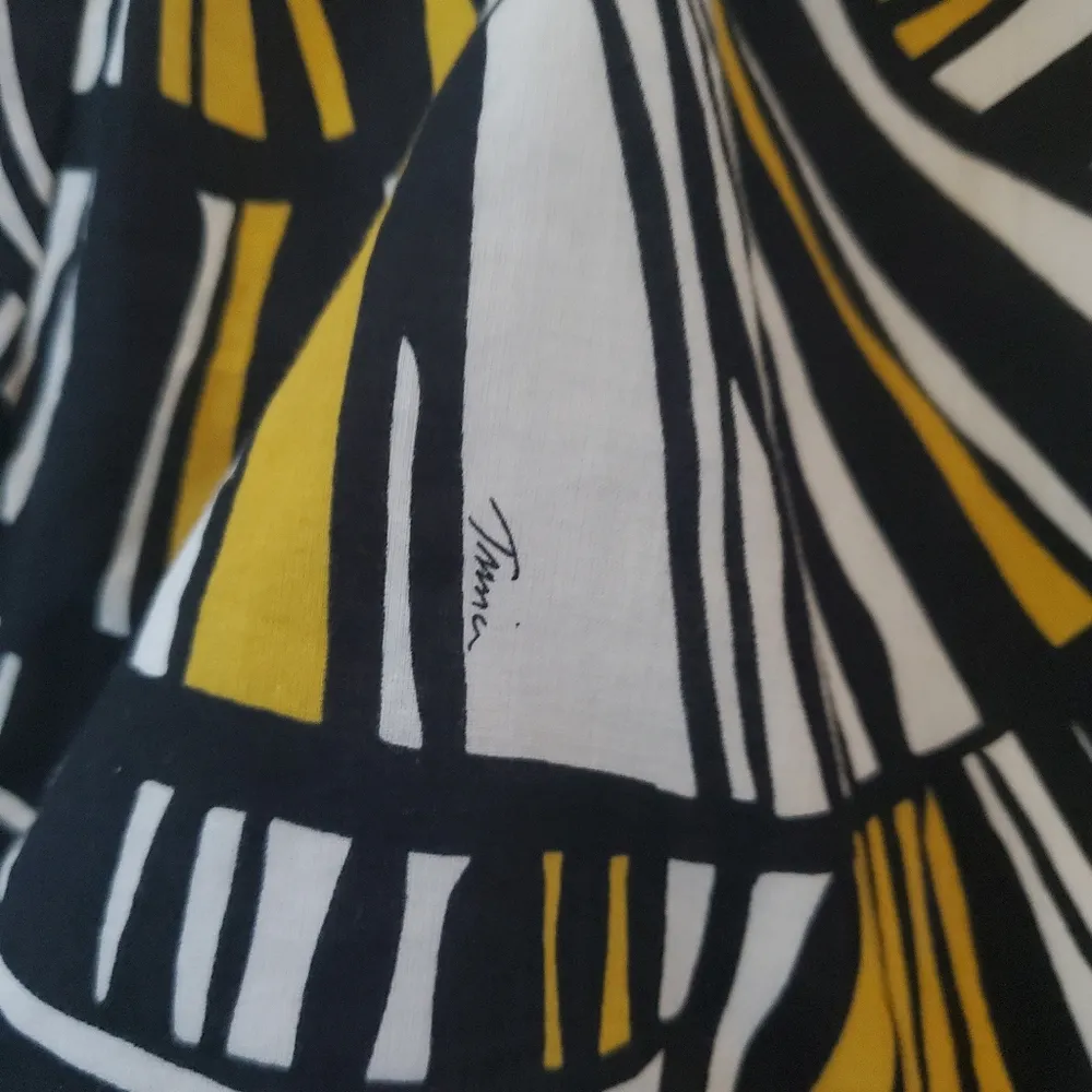 Trina Turk Rihanna Sun Mokola Palm Ruffle One Shoulder Dress Size 10 - Image 4