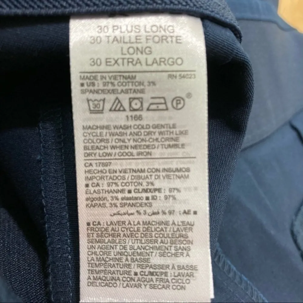 Old Navy Long Navy‎ Stretch Crop Side Zip Wow Pant - Image 8