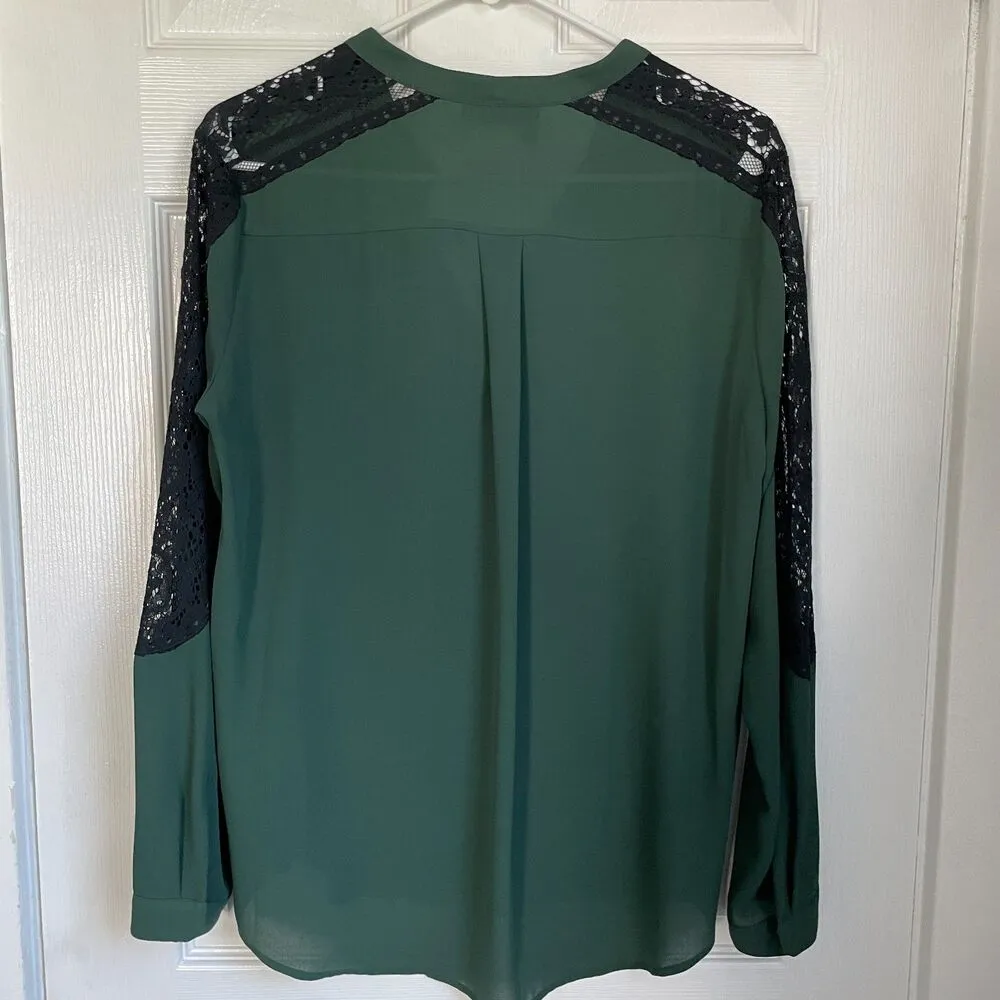 The Kooples green button down blouse size S - Image 4