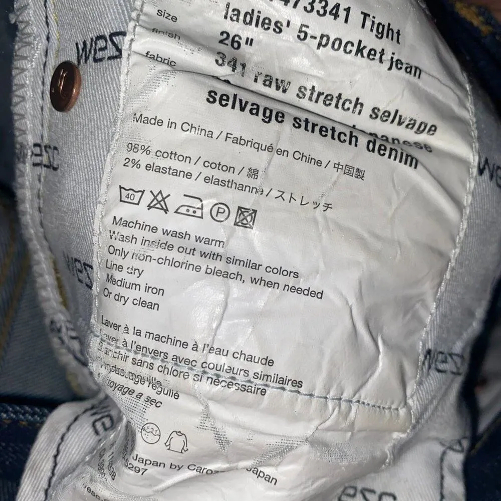 Wesc Jeans Dark Wash Blue Denim 5 - Image 8