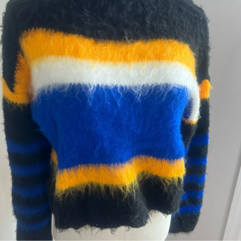 Abound Striped Colorblock Mock Neck Women's Pullover Sweater Size XS - Image 2