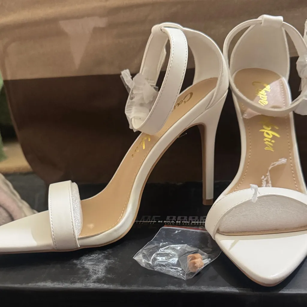 Cape Robbin Elegant White Heels - Image 3