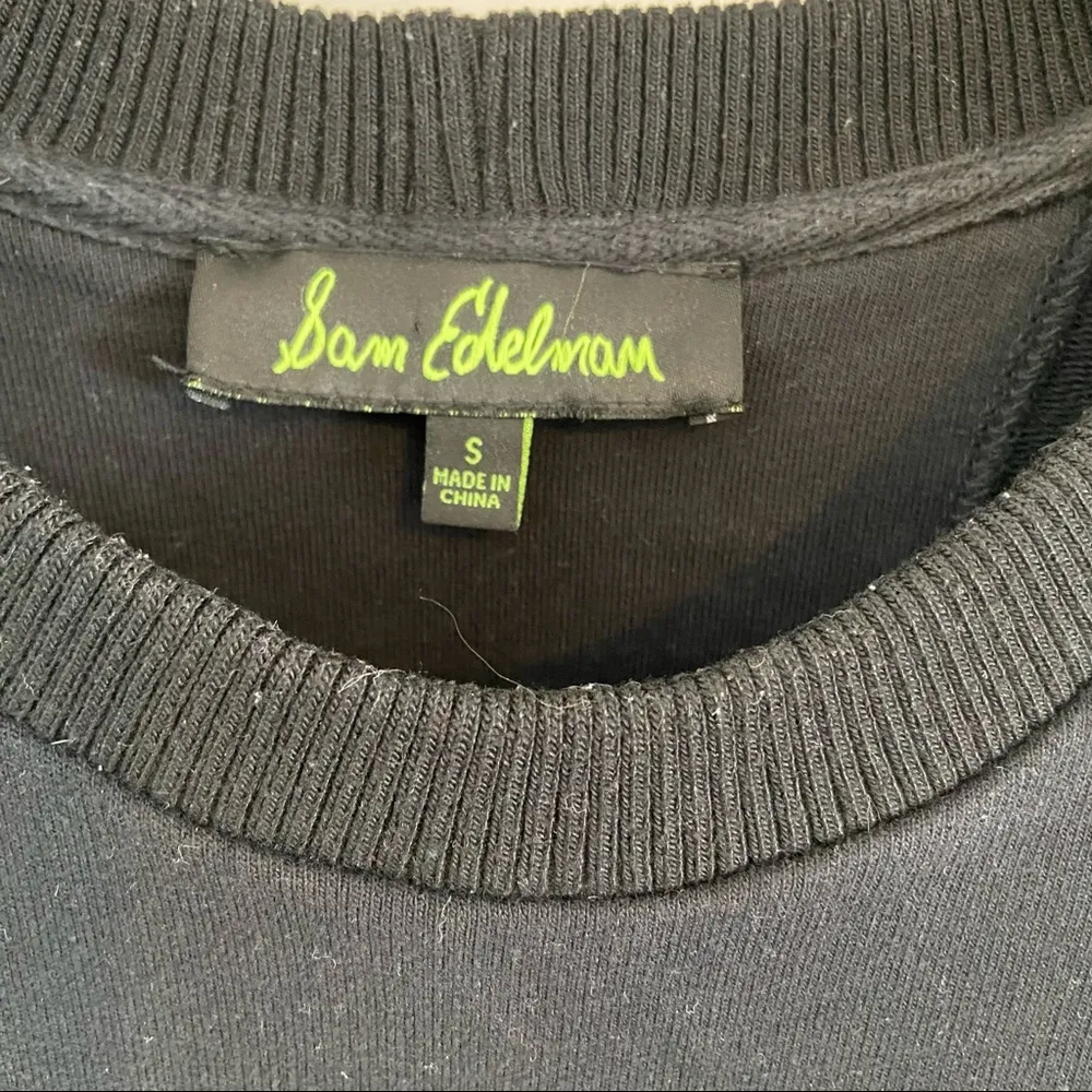 Sam Edelman  Raison D’etre Black Sweatshirt. Size Small - Image 3
