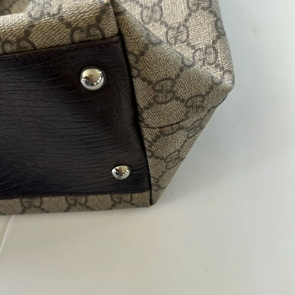 Gucci Beige and Brown Tote Bag - Image 8