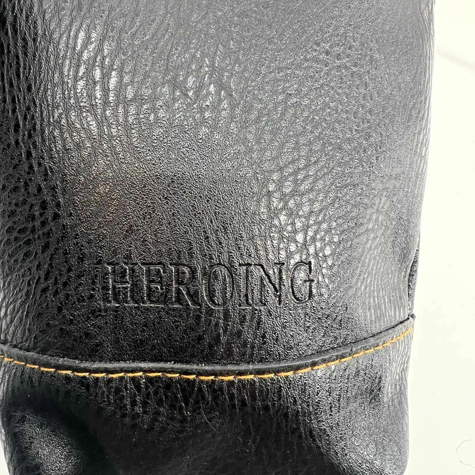 Vintage Heroing Designer Ladies Women Small black Leather Crossbody Bag boho y2k - Image 6