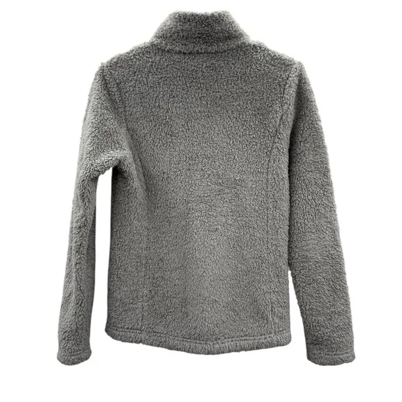 Patagonia Los Gatos Fuzzy Jacket‎ Women’s Size Small Gray 1/4 Zip Long Sleeve - Image 3