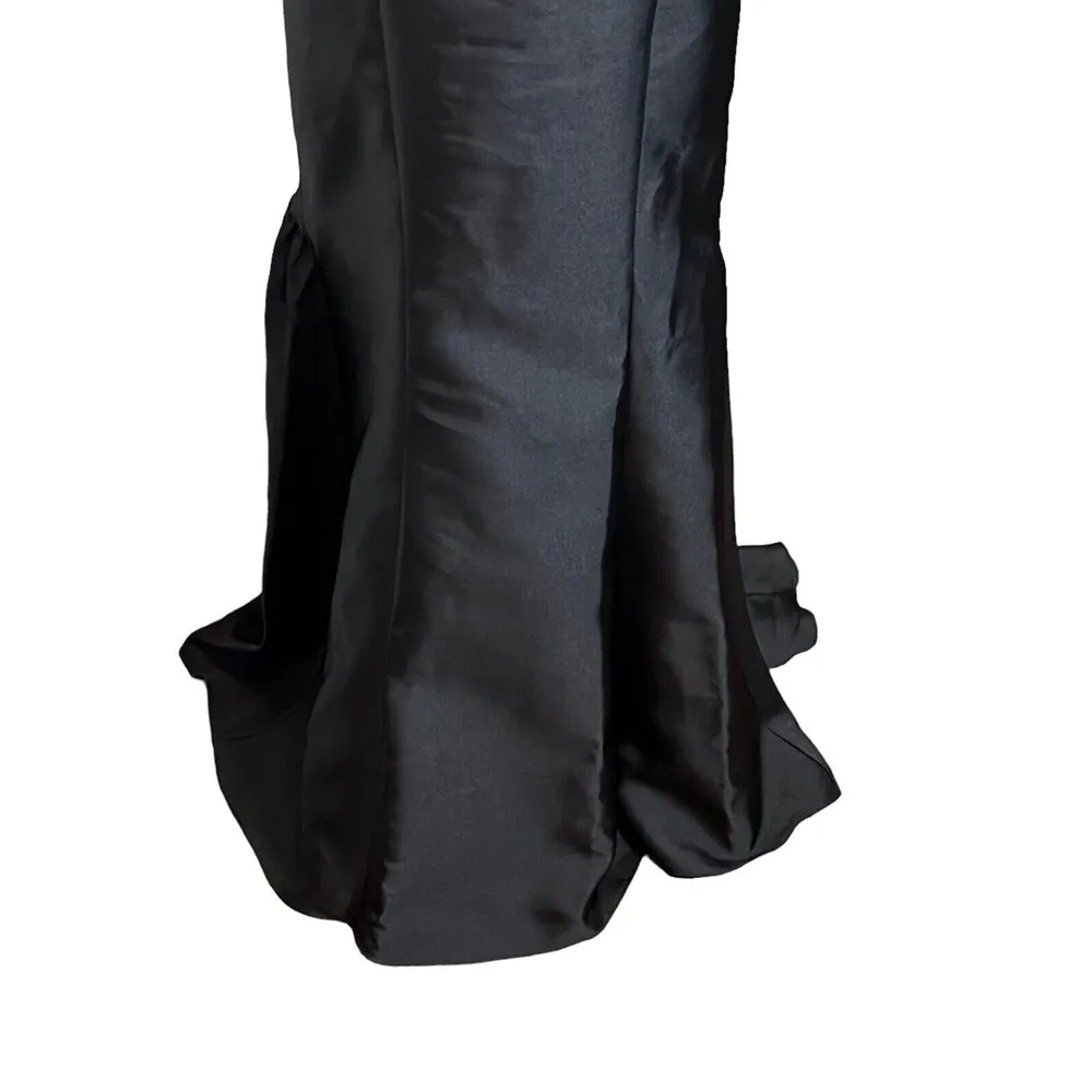 Mac Duggal Shiny Satin Mermaid Dress Long Ball Gown Prom Party Women’s Size 10 - Image 4