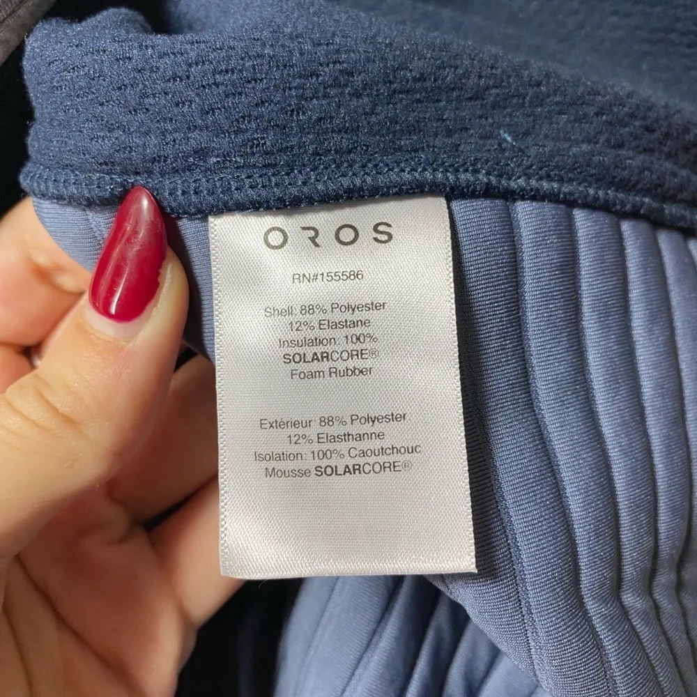 OROS Astra Funnel Neck Solarcore Insulated Pullover in Titanium Heather Gray - Image 15