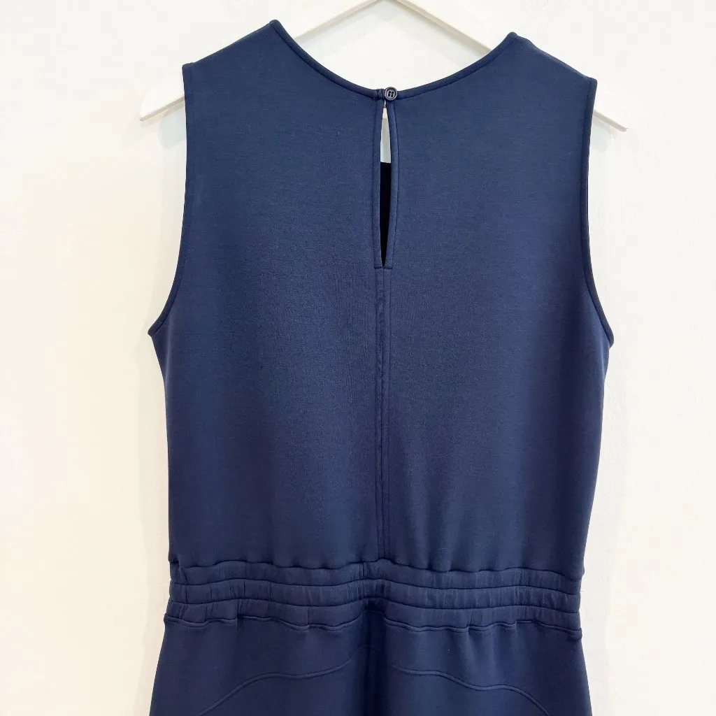 Spanx AirEssential Sleeveless Knit Stretch Jumpsuit Navy Blue Athleisure Size XL - Image 10