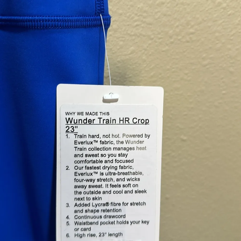 NWT Lululemon size 14 Wunder Train High Rise 23” crop legging - Image 5