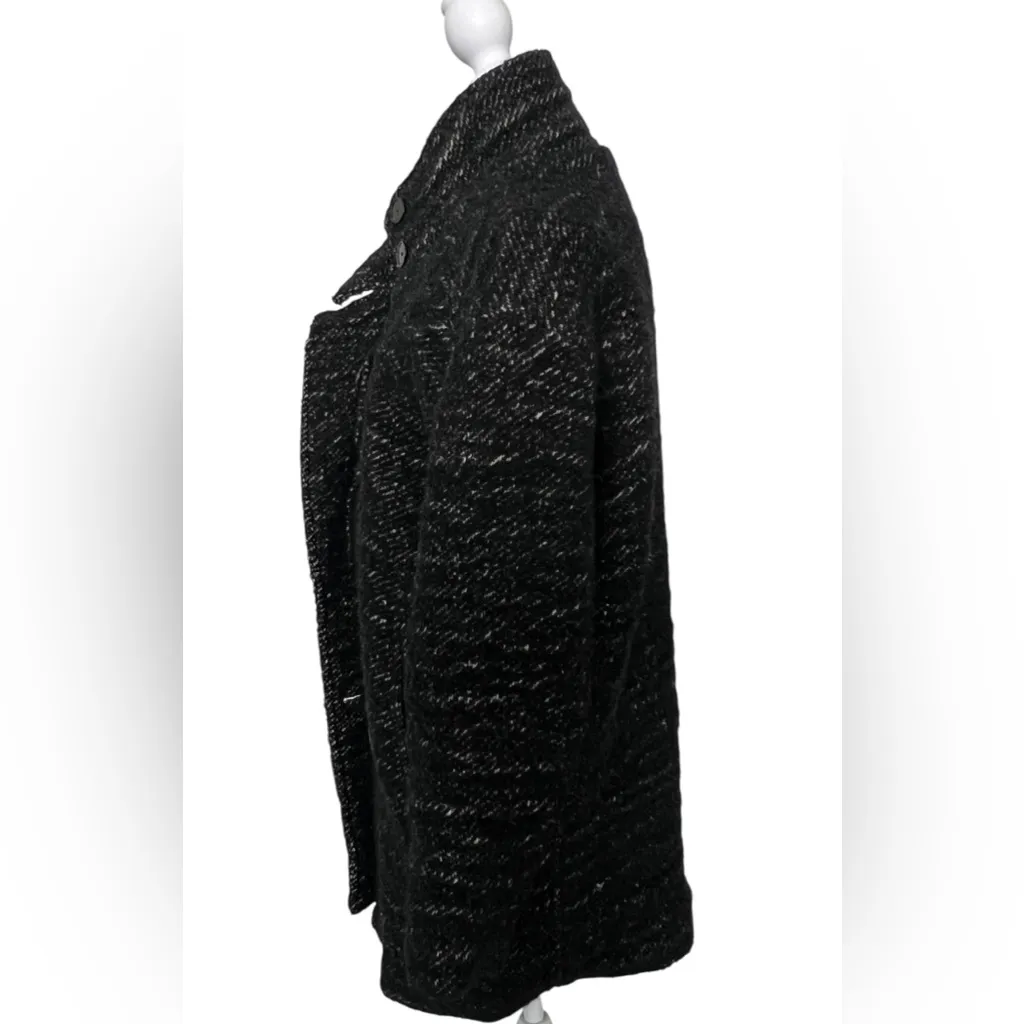 IRO Black Textured Pea Coat - Image 4