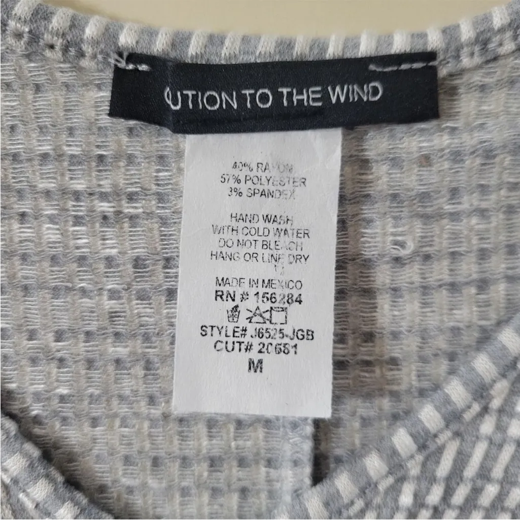 Caution To The Wind Light Gray Striped Jumpsuit NWT - Image 4