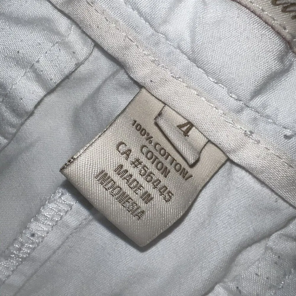 J.Crew  Shorts Womens 4 Chino Broken-in White Low Rise Casual Preppy Cotton - Image 5