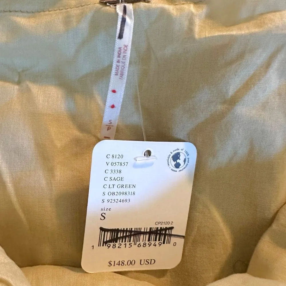 Free People Calliope Ruffle Midi Skirt Sage Small NWT Ethereal Western Bohemian - Image 10