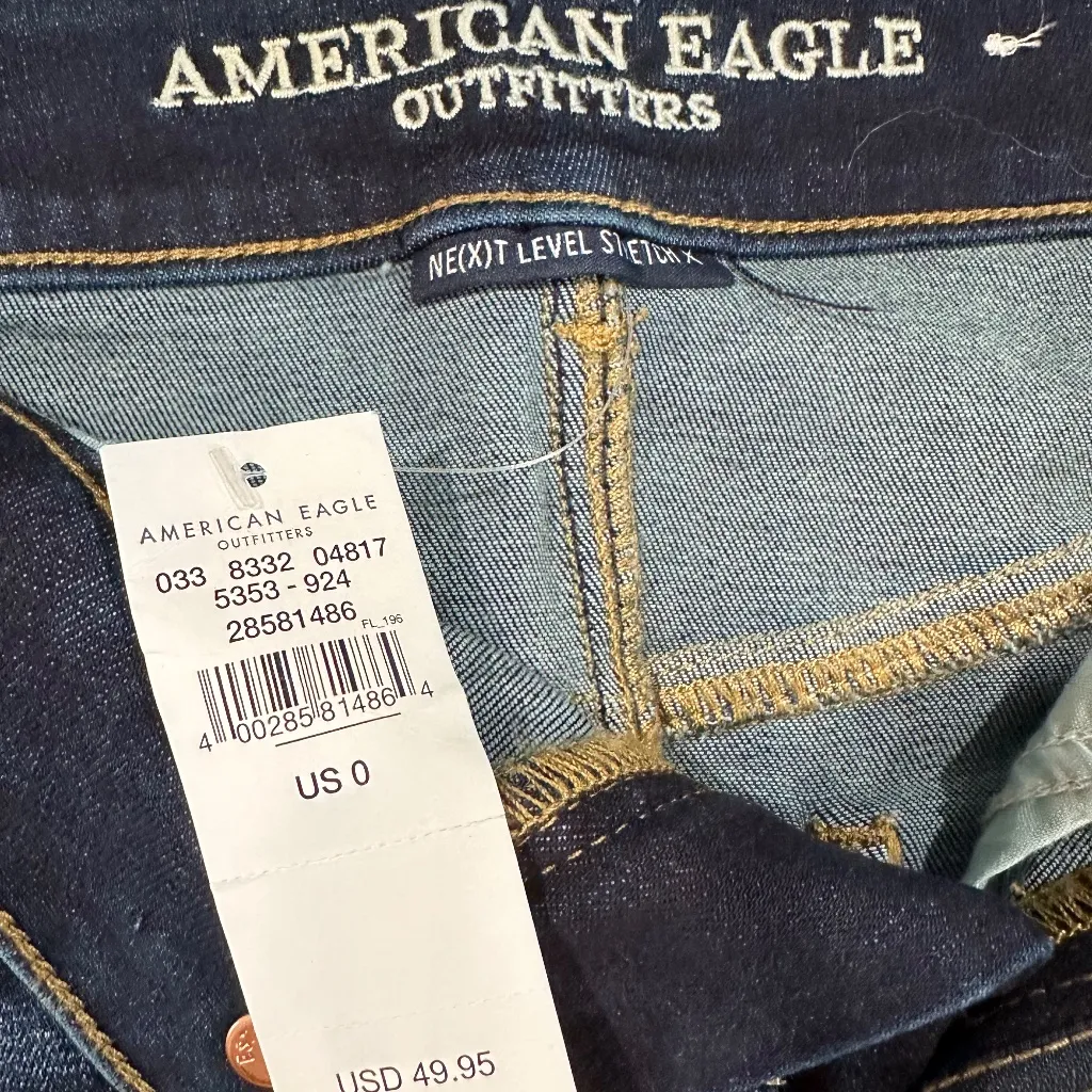 American Eagle - Next Level Stretch Denim Skirt - Size 0‎ - NEW With Tags. - Image 3