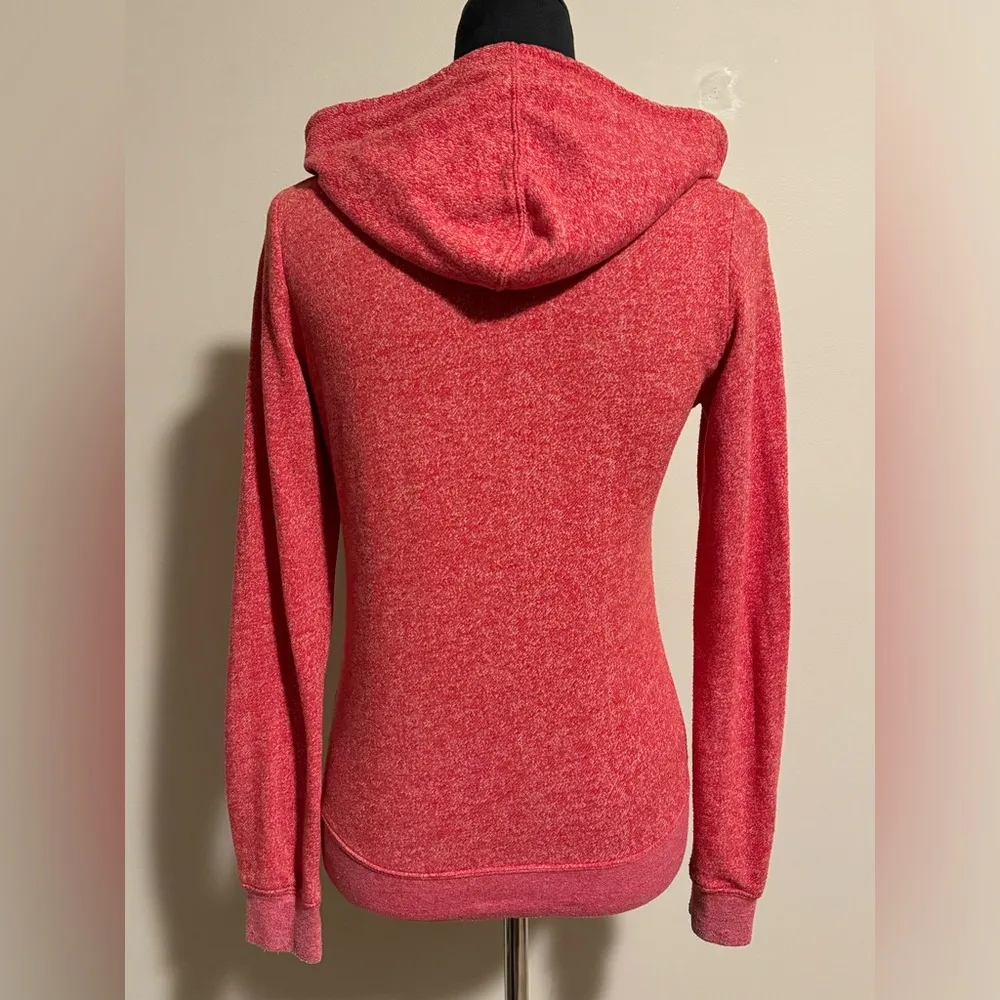 EUC Volcom Red and Black Skull Graphic Zip Up Hoodie size XS - Image 6