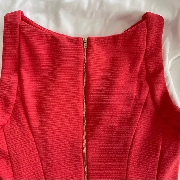 Julian Taylor Sleeveless Dress‎ Melon Color with Cute Front Cutouts Size 12 - Image 3