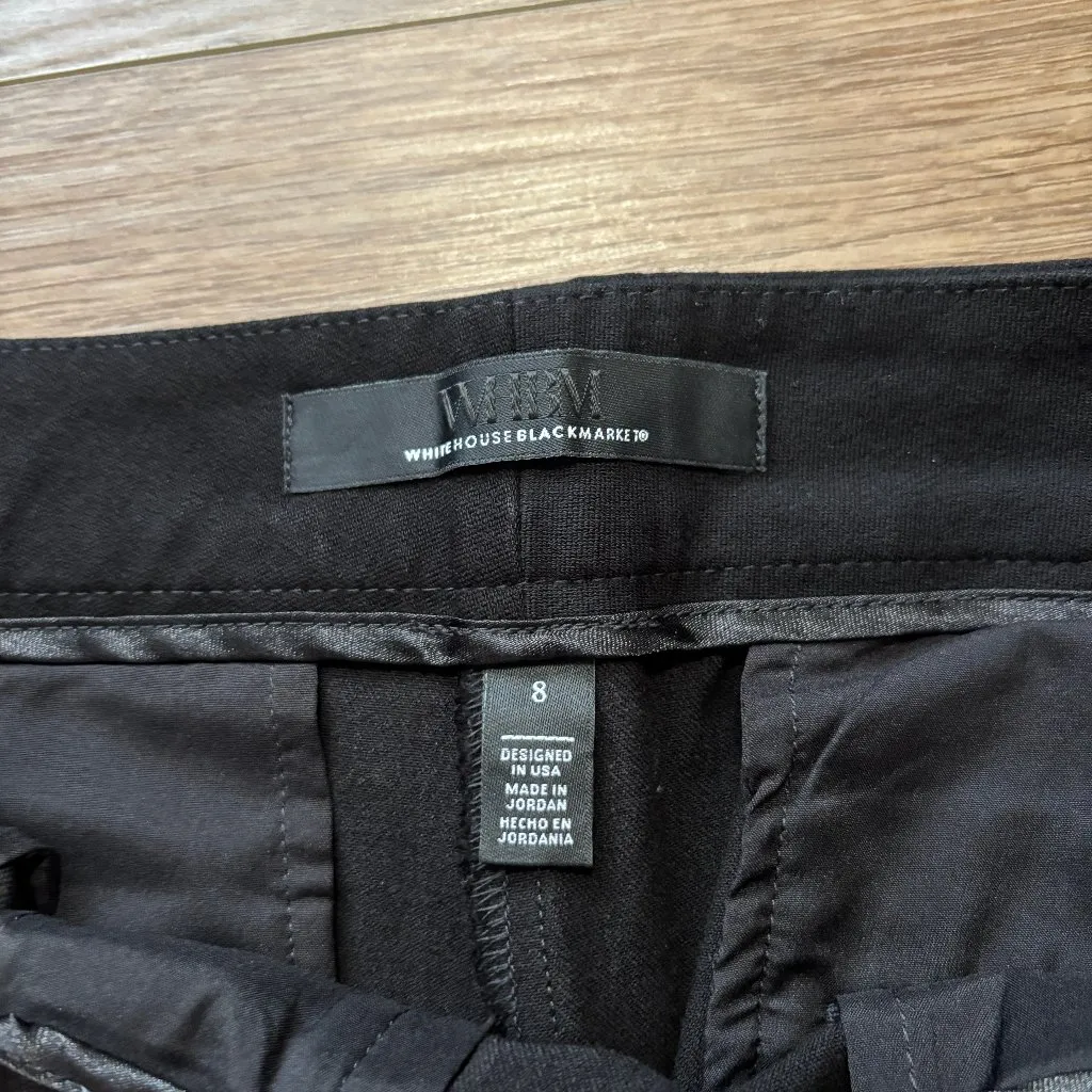 White House Black Market Black Ankle Trousers - Size 8 - Image 3