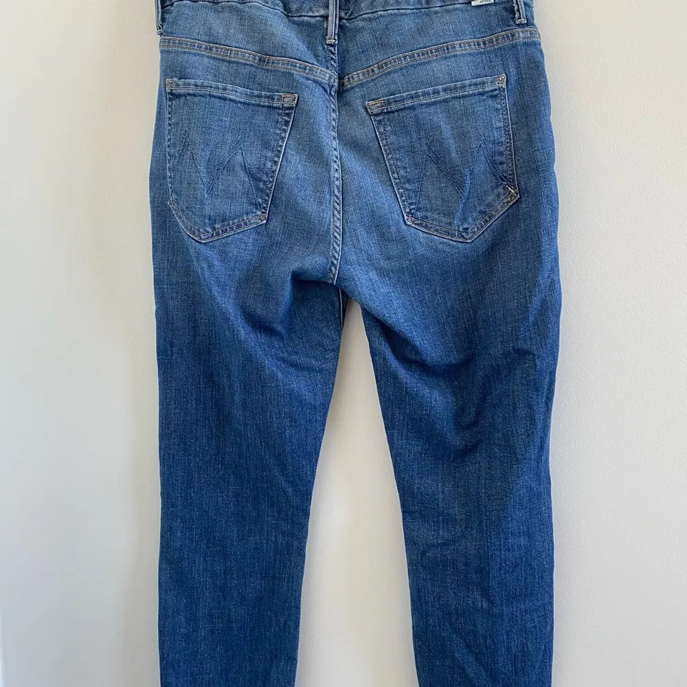 Mother Blue High Waisted Looker Ankle Fray In One Smart Cookie Size 31 - Image 11