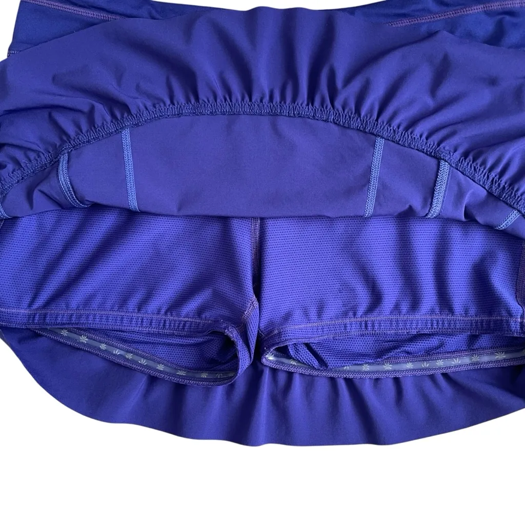 Athleta Take Off Women’s Skort Skirt Ruffle Hem Size 10 Purple Tennis Golf Gym - Image 8
