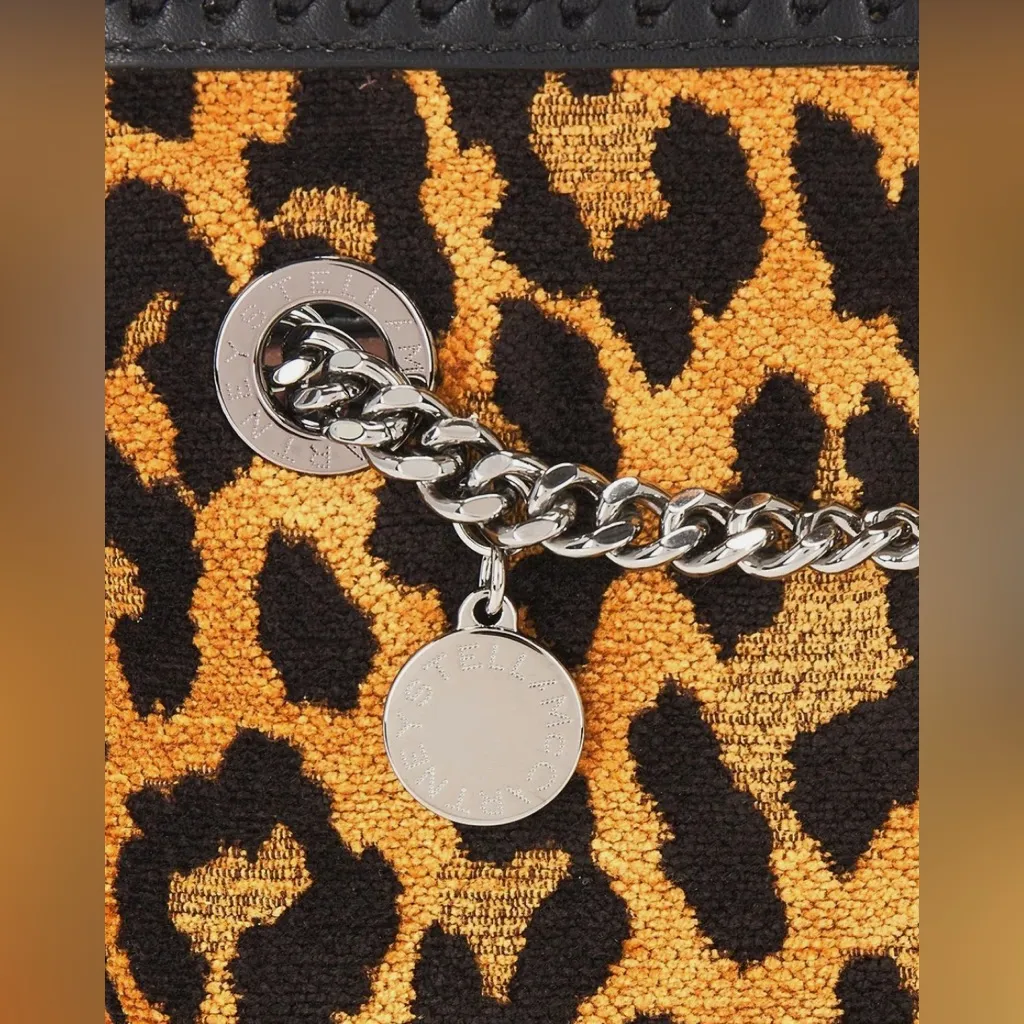 Stella McCartney Falabella Leopard Jacquard Italian Shoulder Bag NEW $1,275 - Image 4