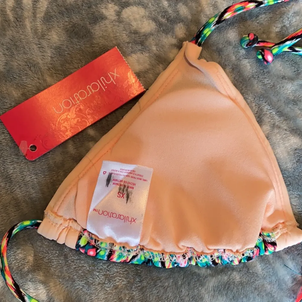 Bikini triangle top ONLY XS Aztec pattern sting - Image 5