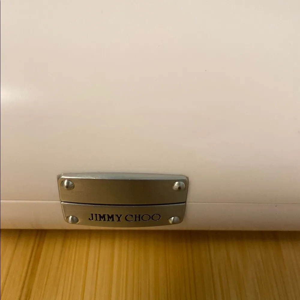 Jimmy Choo Off White Hard Shell Eyewear Sunglass Case - Image 2