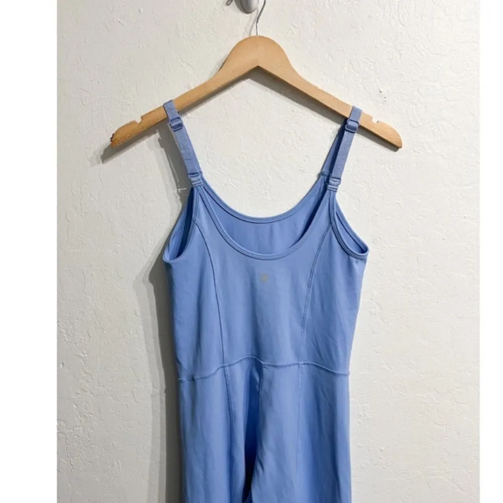 Zella Crop Jumpsuit‎ Adjustable Straps Medium Blue Workout Active - Image 8