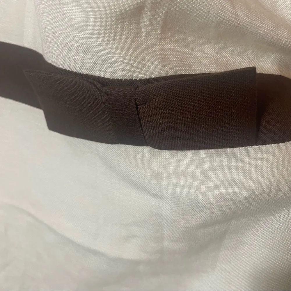 Jessica Howard Linen Blend Embroidered Dress Vintage Bow Tea Party size 8 - Image 4