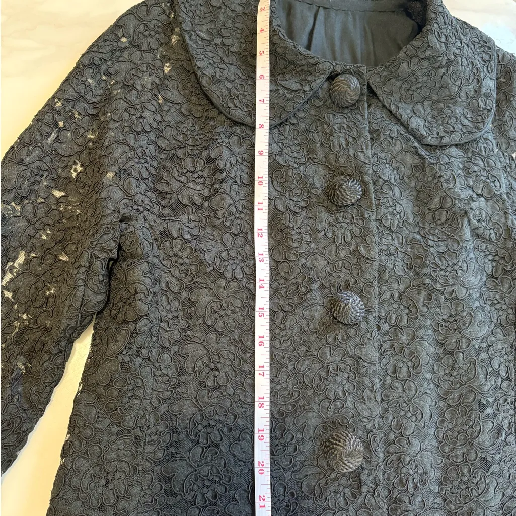 Elegant Black Lace Women's Jacket Size none - Image 7