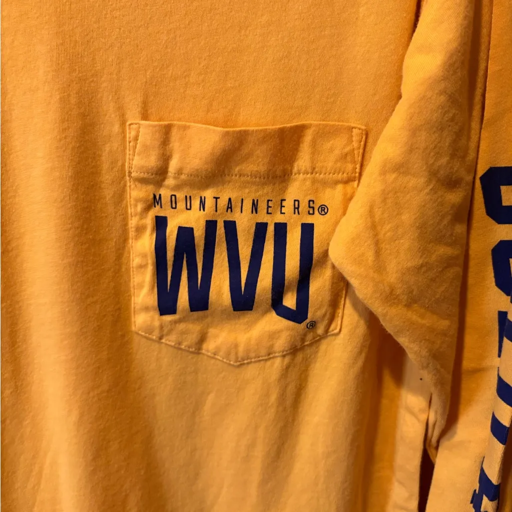 Victoria's Secret PINK West Virginia Mountaineers "Gold Rush" ls t-shirt Wmns XS - Image 4