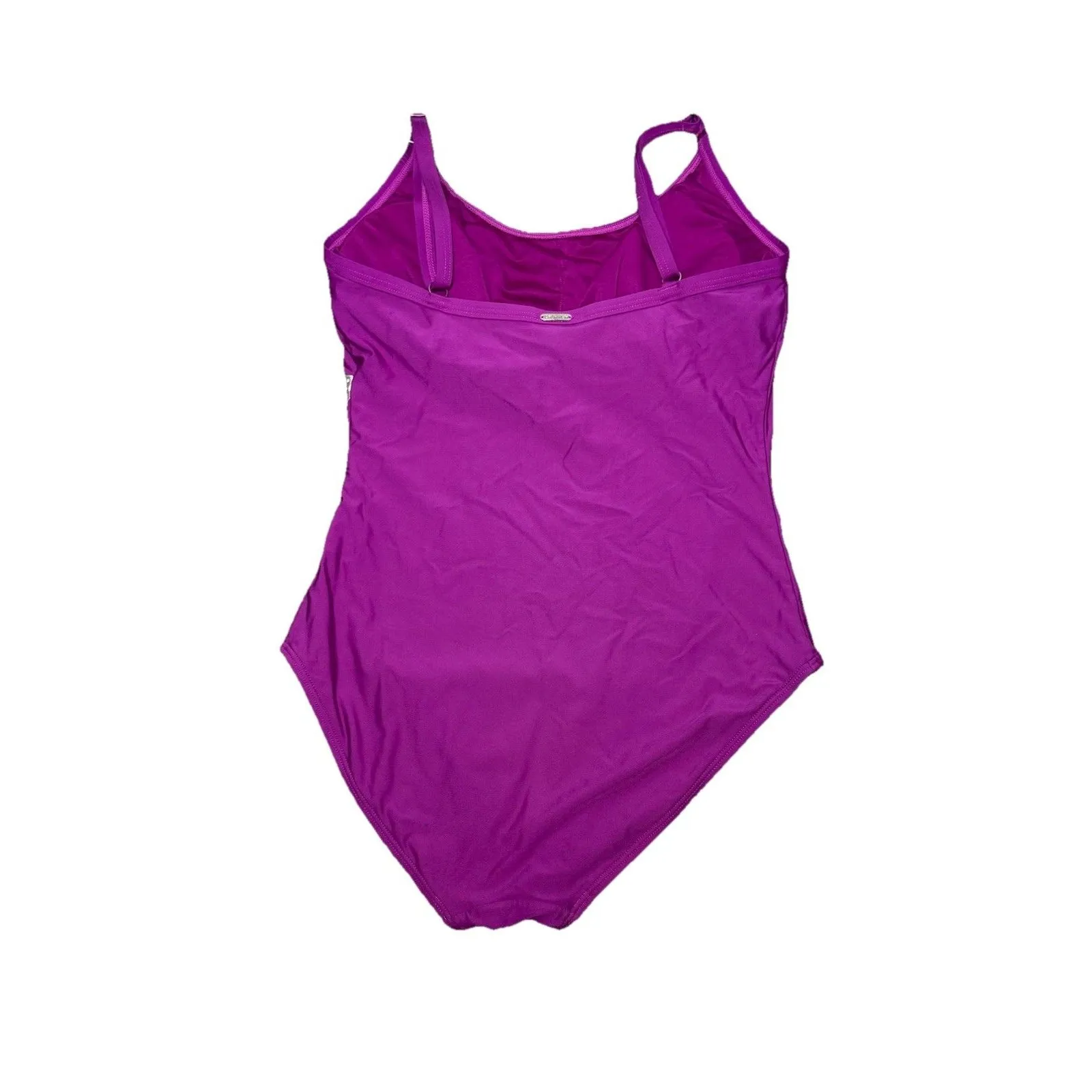 Calvin Klein Purple One Piece Swimsuit Logo Strap, Padded Women’s Size 10 - Image 3