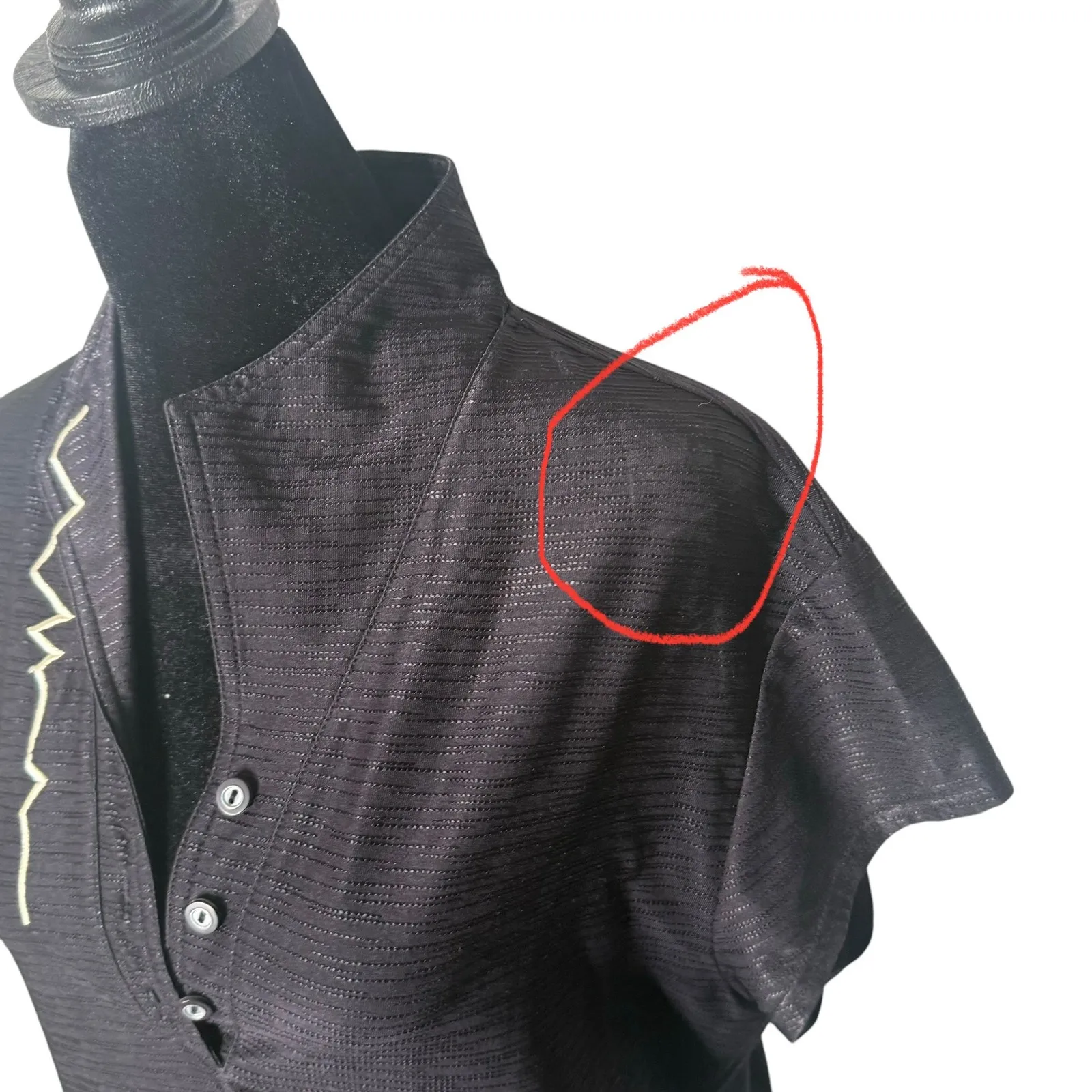 Jamie Sadock‎ Golf Polo Shirt Athletic Top Short Sleeve Black Womens Size L Size L - Image 4