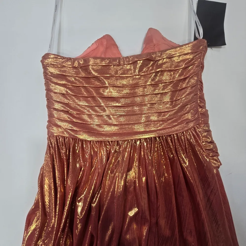 Retrofete Waldorf Dress in Apricot Orange - Image 15