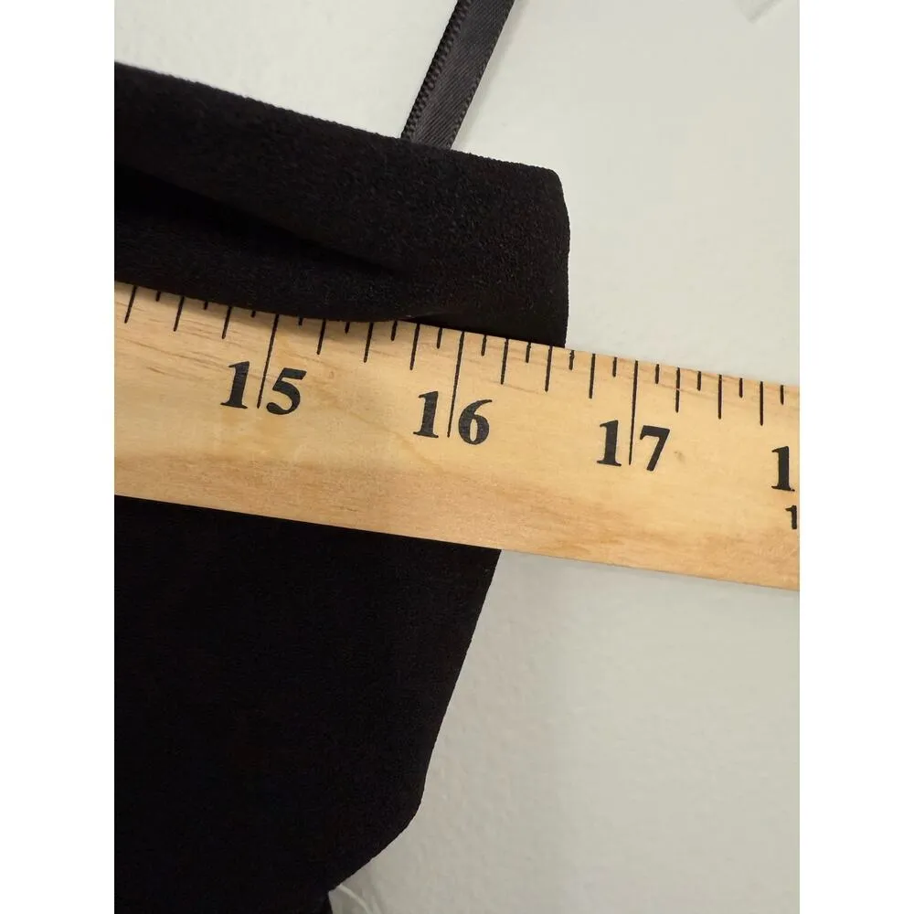 o.p.t Votna Evening Elegant Side Split Stretch Minimalist Strapless Maxi Dress 6 Black - Image 4