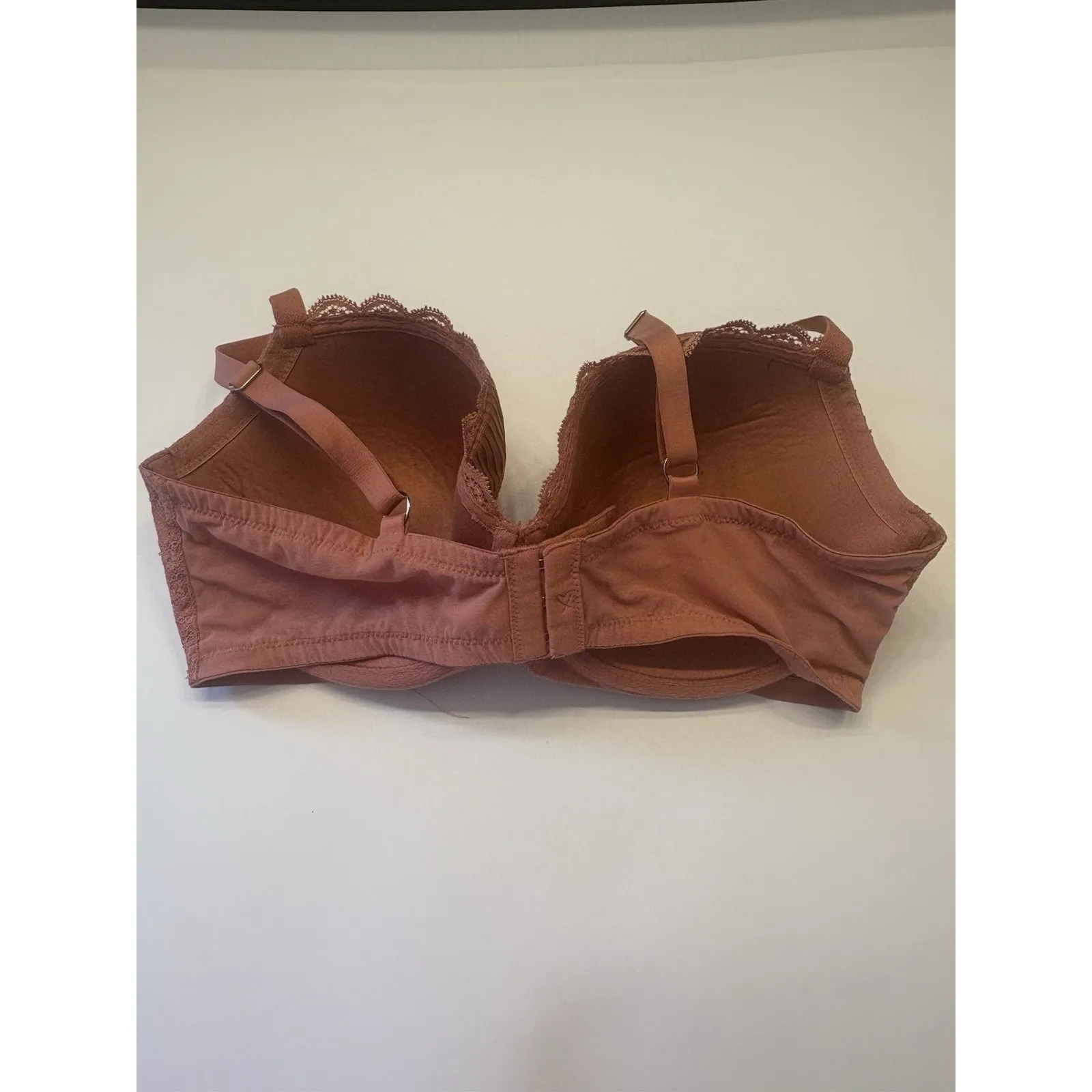 Victoria's Secret Dream Angels Lined Demi Bra Size 36DD Dusty Rose Mauve Shine‎ Pink - Image 3