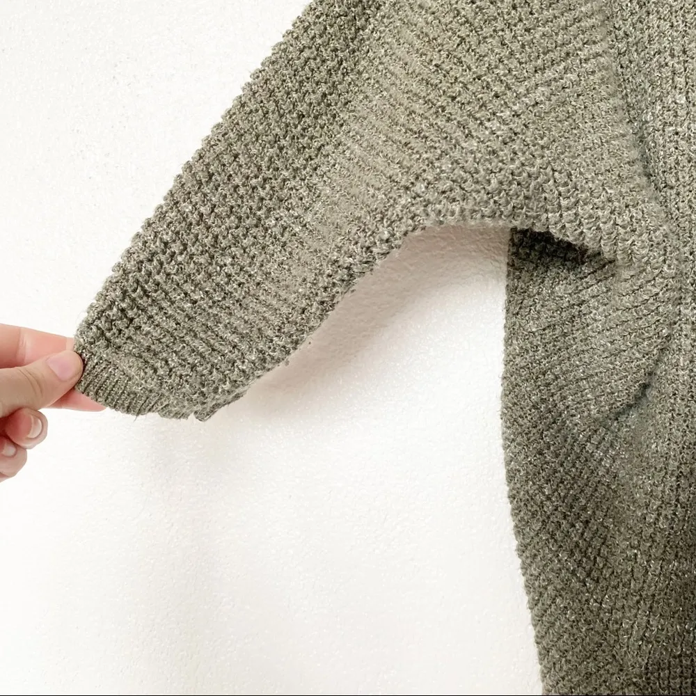 Universal Thread Green Open Front Knit Cardigan Size Small - Image 5