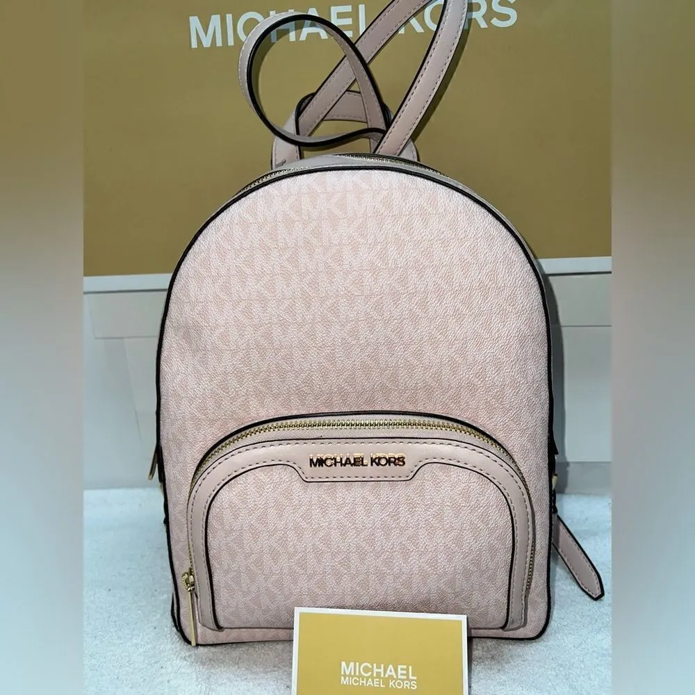 🔥🎁NWT! Michael Kors JAYCEE Backpack Powder Blush Msrp:$498.00 - Image 2