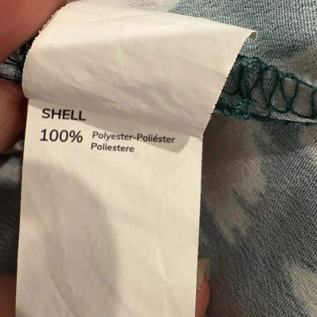 Cupshe Green and Beige Patterned Dress Size S - Image 6