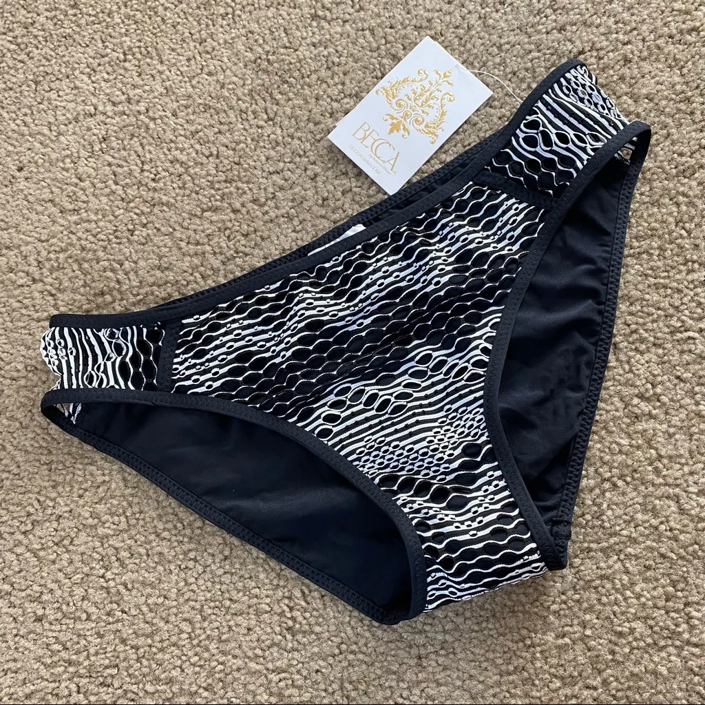 Becca Reveal Hipster Bikini Bottom Black L - Image 3