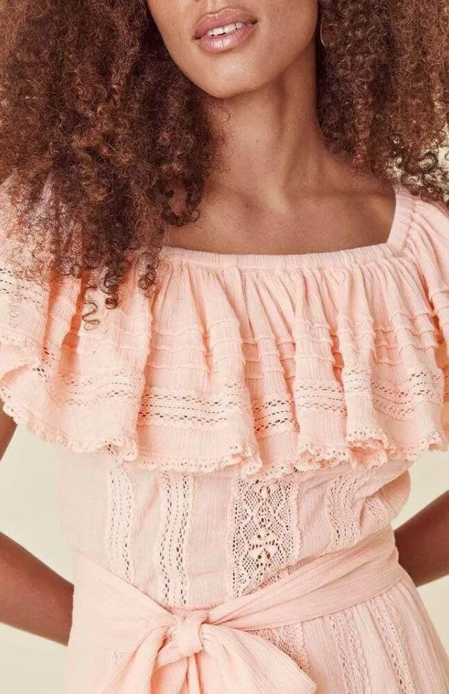 💕SPELL & THE GYPSY💕 Cassie Lace Gown ~ Petal Pink Medium M NWT - Image 8