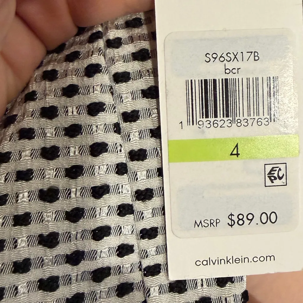 Calvin Klein Monochrome Pencil Skirt - Image 3