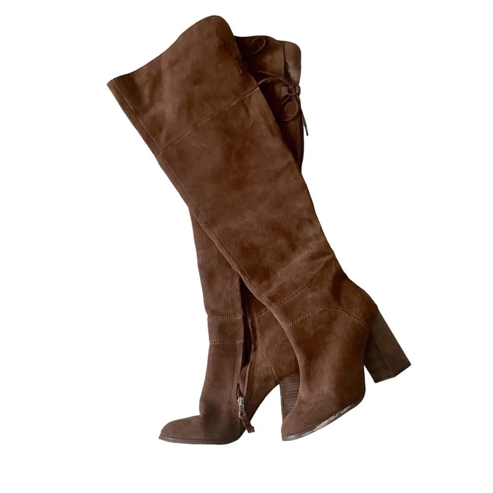 Steve Madden ~ Novela High Boots Brown ~ Suede - Image 4