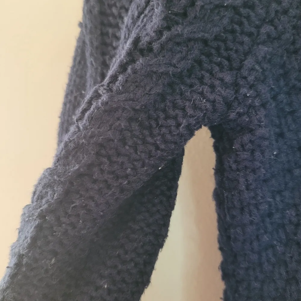 Lauren Ralph Lauren Navy Cableknit Turtleneck Sweater Blue Size XS - Image 5