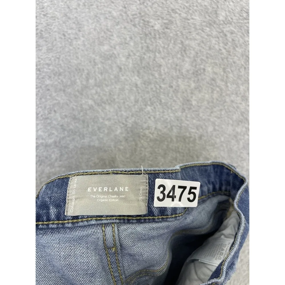 Everlane Women's Blue Denim Jeans Size 25 Crop Organic Cotton Blend - Image 6
