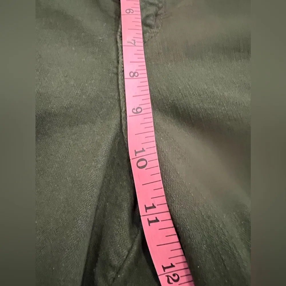 Karen Kane 3L82138 Forest Green Zuma Crop Stretch Denim Skinny Jeans, Size 10 - Image 6