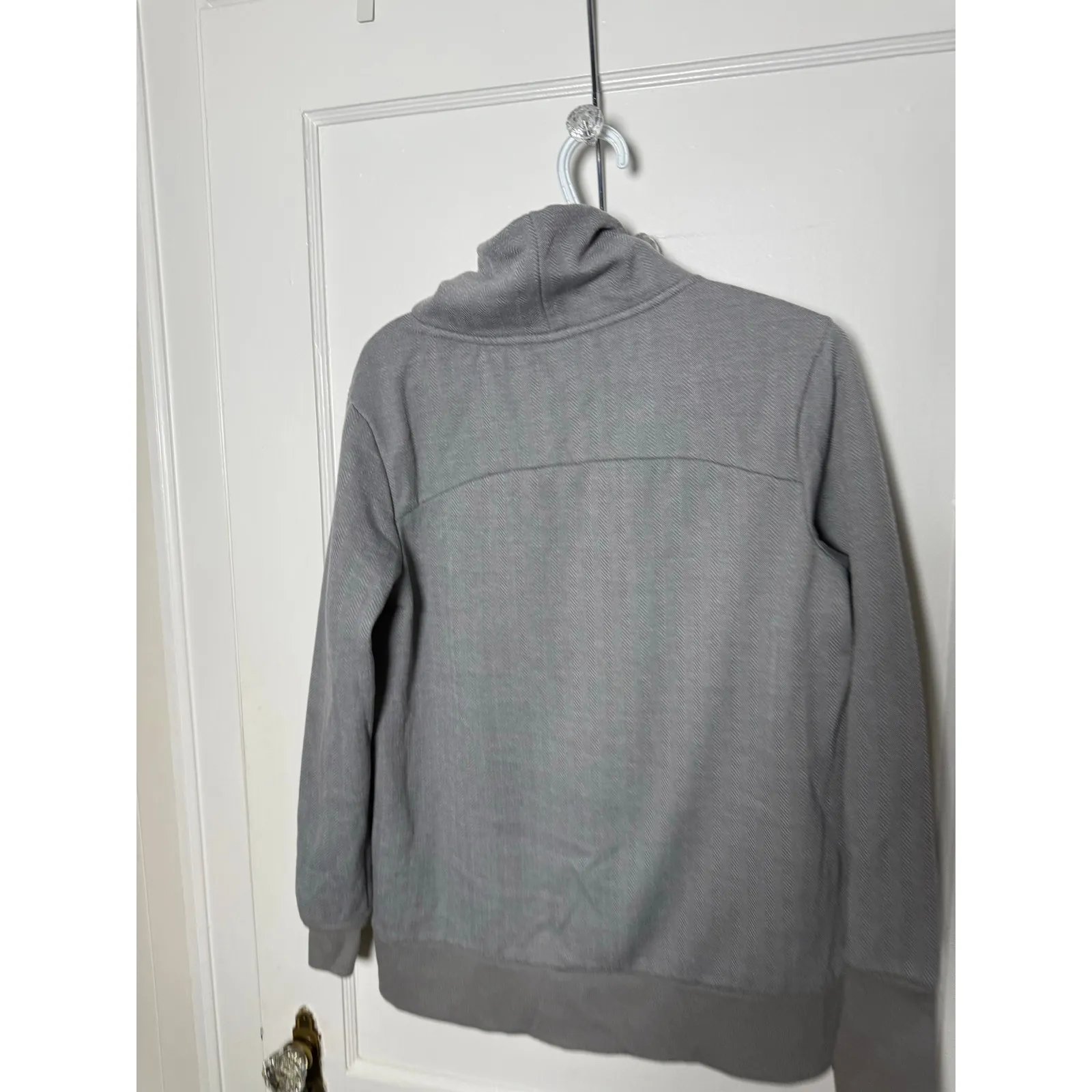 Avia Gray Minimalist Mock Neck Chic Athleisure Sweatshirt Size Women's XS - Image 2