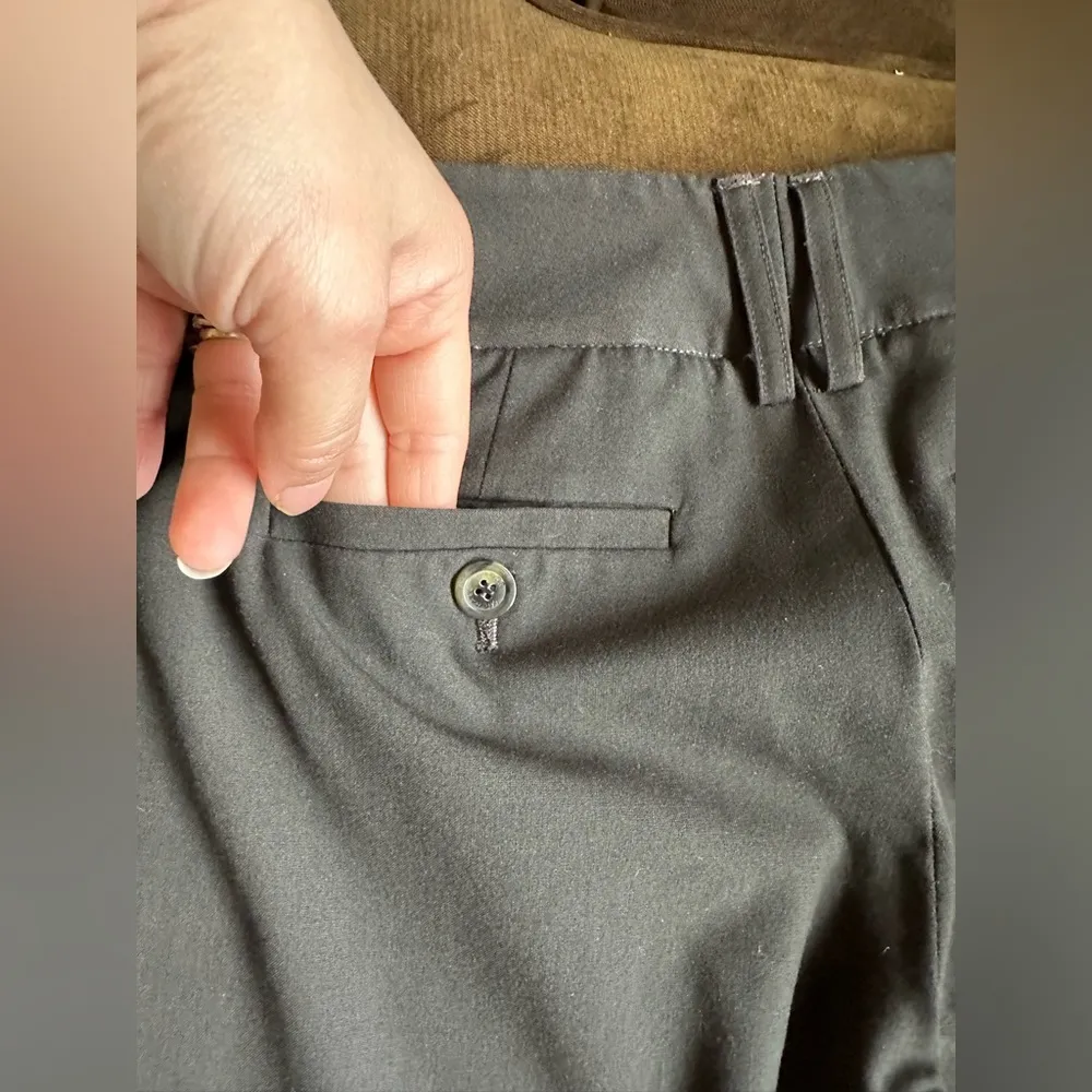 Michael Kors  Dark Brown Straight Leg Dress Pants Low Rise Back Pockets … - Image 5